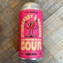 Play Brew Co - Strawberry & Rhubarb Lemonade Sour - Lost Robot