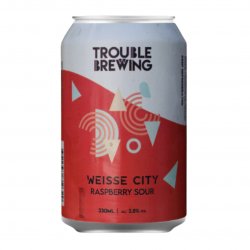 Trouble Brewing- Weisse City Raspberry Sour 3.8% ABV 330ml Can - Martins Off Licence