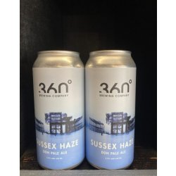 360 Degree Brewing Sussex Haze DDH Pale Ale 440ml - Partners in Wine