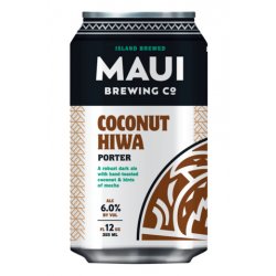 Maui Brewing Co. Hiwa Coconut Porter 355mL can - The Hamilton Beer & Wine Co