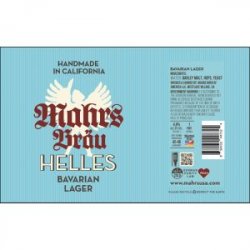 Mahrs Bräu Helles Bavarian Lager 16oz can - Bine & Vine