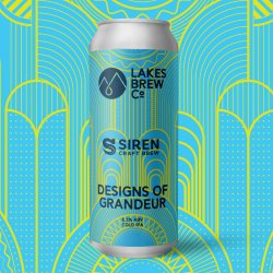 Lakes Brew x Siren (Collab), Designs of Grandeur, Cold IPA, 6.5%, 440ml - The Epicurean