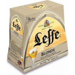 Leffe blonde 6 x 25 cl 6.6%vol. (pack de 6) - Selfdrinks