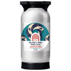 Vault City Brewing Blackberry Tonka Vanilla Glaze Doughnut