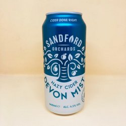 Sandford Orchards. Devon Mist [Hazy Cider] - Alpha Bottle Shop & Tap