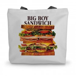 Pressure Drop Big Boy Sandwich Canvas Tote Bag - Pressure Drop Brewing