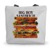 Pressure Drop Big Boy Sandwich Canvas Tote Bag 