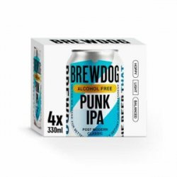 Brewdog Punk Non Alcohol IPA Craft Beer 4 x 330ml Cans - Dicey Reillys