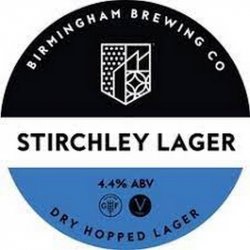Birmingham Brewing Company Stirchley Lager