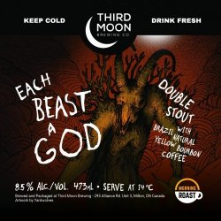 THIRD MOON EACH BEAST A GOD (BRAZILIAN NATURAL YELLOW BOURBON) - Las Cervezas de Martyn