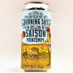 Burning Sky - Saison Printemps - 4.2% Saison - 440ml Can - The Triangle