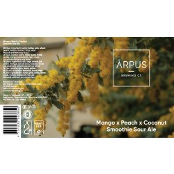 Ārpus Mango x Peach x Coconut Smoothie Sour Ale - Ārpus Brewing