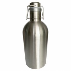 GROWLER DE ACERO INOXIDABLE DE 2 LITROS Y DOBLE PARED - Insumos Cerveceros de Occidente