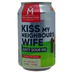 The Musketeers Kiss My Neighbours Wife Sour IPA 330ml - The Beer Cellar