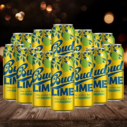 Bud Lime Alcohol Free Beer 500ml Cans - 0.3% ABV (12 Pack) - Beerhunter