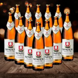 Spaten German Münchner Hells Beer 500ml Bottles - 5.2% ABV (12 Pack) - Beerhunter