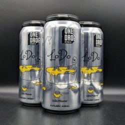 One Drop LoDo Bohemian Pilsner Can 4pk - Saccharomyces Beer Cafe