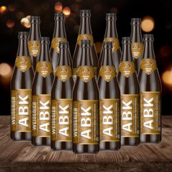 ABK Weissbier German Wheat Beer 500ml Bottles - 5.3% ABV (12 Pack) - Beerhunter