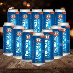 Erdinger Alkoholfrei German Alcohol Free Wheat Beer Cans - 0.5% ABV (12 Pack) - Beerhunter