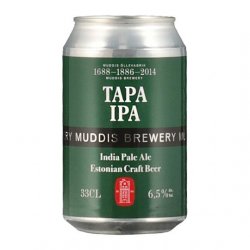 MUDDIS   Tapa Ipa hele õlu alk.6.5% 330ml Eesti - Kaubamaja