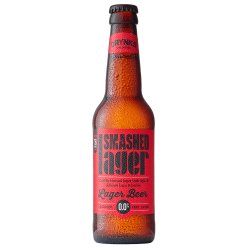 Smashed Lager Bottle - The Alcohol Free Drinks Company