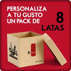Caleya Pack 8 latas (44cl)  personalizado - Cerveza Caleya