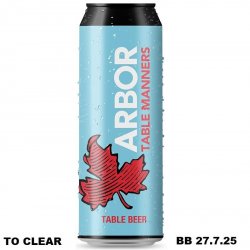 Arbor Ales Table Manners Arbor Ales Table Manners