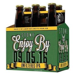 Stone Brewing Stone Enjoy By 09.05.16 Unfiltered IPA