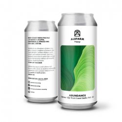 Alefarm Abundance (Spruce Tip West Coast IPA) - Alefarm Brewing