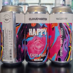 Cloudwater - Happy 3.5% Easy Pale - Bottles and Books