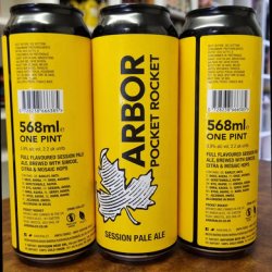 Arbor - Pocket Rocket 3.9% Session Pale - Bottles and Books