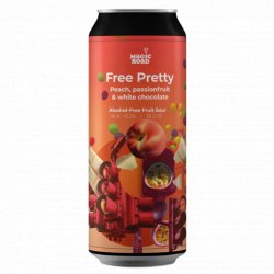 Magic Road Free Pretty Peach, Passionfruit & White Chocolate 500ml - Funky Fluid