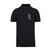 Polo negro unika hombre 
