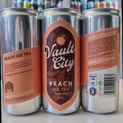 Vault City - Peach Ice Tea 3.4% Fruited Table Beer - Bottles and Books