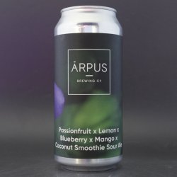 Ārpus Brewing Co. Passionfruit X Lemon X Blueberry X Mango X Coconut Smoothie Sour Ale