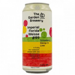 The Garden Brewery – Imperial Florida Weisse #09 – Strawberry, Mango & Lime - Rebel Beer Cans