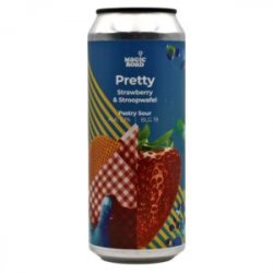 Magic Road PRETTY Pastry Sour Strawberry&stroopwafel 5.1% 0,5L - Sklep Impuls