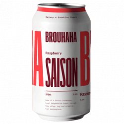 Brouhaha Raspberry Saison 375ml BB 111024 - The Beer Cellar