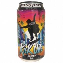 Black Flag Brewing Kick Ons Middy Session Ale 375ml - The Beer Cellar