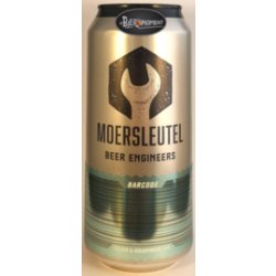 Moersleutel Craft Brewery Barcode: Silver & Aquamarine
