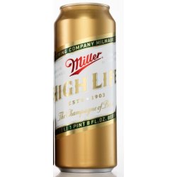 Miller High Life Champagne of Beer 4,7% Vol. 6 x 94,6cl Dose - Pepillo