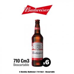 6 Budweiser 710Cm3 Bot - Almacén de Cervezas