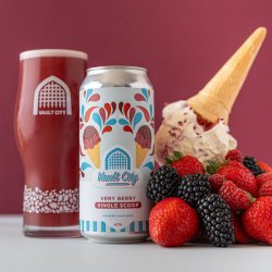 Vault City - Very Berry Single Scoop - 4.1% Ice Cream Sour - 440ml Can - The Triangle