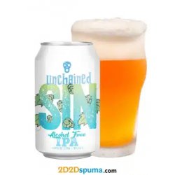 La Pirata Unchained IPA sin alcohol LATA 33cl - 2D2Dspuma