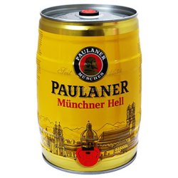 Bia Paulaner Munchner Hell 4,9%  Bom 5l – Thùng 2 Bom - PHouse – Đồ Uống Cao Cấp