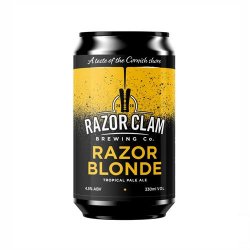 Razor Clam Brewing Co Razor Blonde Pale Ale 4.5% 330ml - Drink Finder