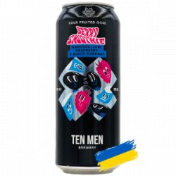 Ten Men Brewery  BERRY SMOOTHIE MARSHMALLOW RASPBERRY BLACK CURRANT - Rebel Beer Cans