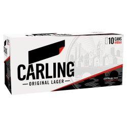 Carling Original Lager Beer Cans 10 x 440ml Case - Liquor Library