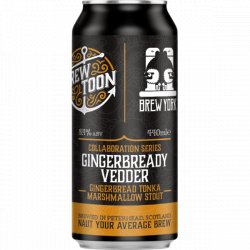 Brew Toon Gingerbready Vedder- Gingerbread Tonka Marshmallow Stout 440ml - Fountainhall Wines