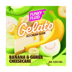 Funky Fluid Gelato: Banana & Guava Cheesecake